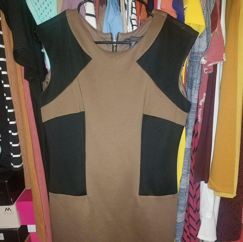 Color block mini dress